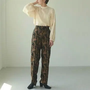 TODAYFUL 자카드 슬릿 트라우저스 38