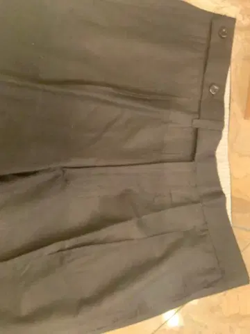 엄브로 블랙 1 플리츠 슬랙스