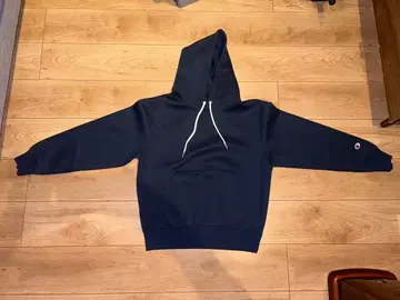 Champion 네이비 후드 부착 후드티