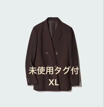 [ 미사용 택 포함 ] UNIQLO/유니클로 더블 자켓 브라운 XL