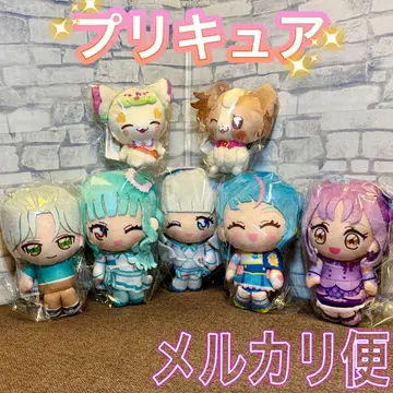 너와 아이돌 프리큐어 코로토 만마루쨩 프리 페이스 봉제 인형 7종 세트