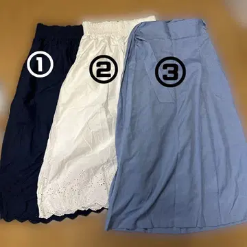 롱 스커트 포함 의류 12벌