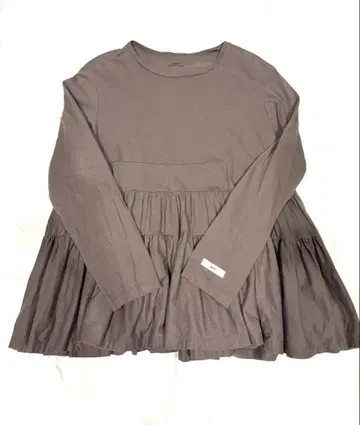 yori 그레이지 긴팔 티셔츠 F