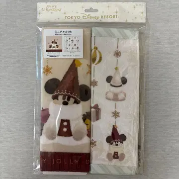 [ 본문 필독 ] 디즈니 크리스마스 2025 린린 미니 타월 2개 세트