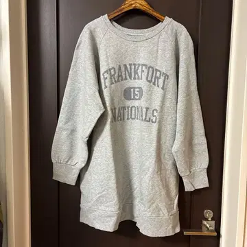 새상품급*언그리드*맨투맨 튜닉 원피스