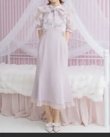 쿠튀르 바이 로지타 꽃무늬 도킹 롱 원피스