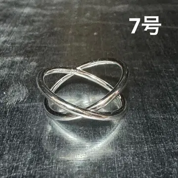 빈티지 패션반지 실버 7호 웨이브반지 심플반지