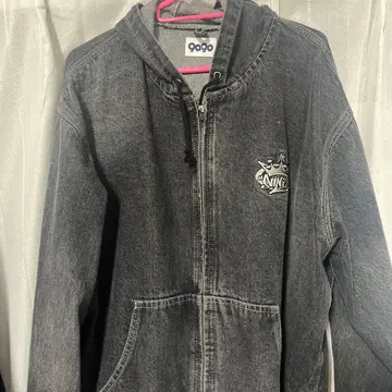 9090 그레이 후드 부착 자켓