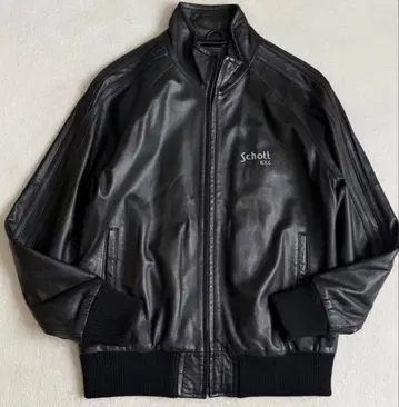 Schott 블랙 트랙 재킷 L 사이즈