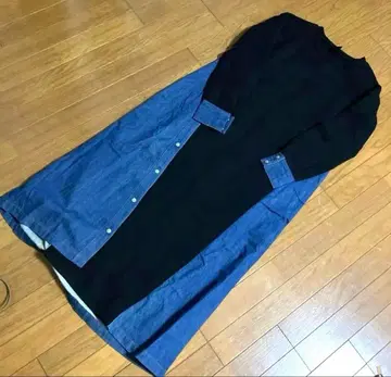 아우라 아이라 도킹 원피스 데님 절개 원피스