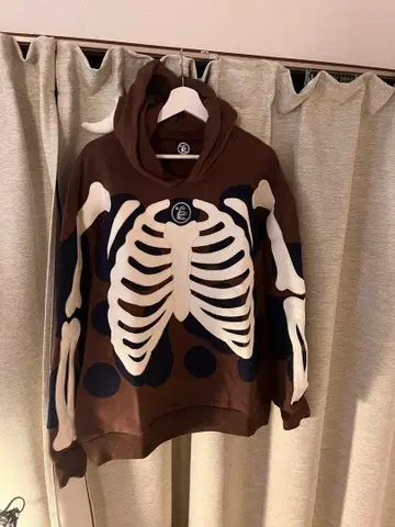 Hellstar 골격 디자인 후드티 각진 후드 playboicarti