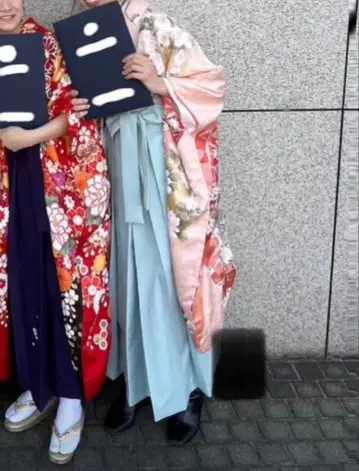 졸업 하카마 4점 세트 한정판