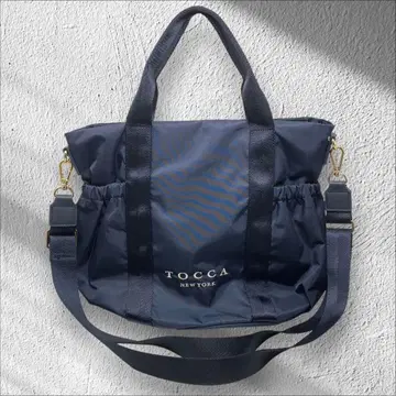 미사용 TOCCA 토카 SANA SIDEPOCKET TOTE 네이비