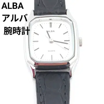 ALBA 알바 손목시계 쿼츠 남성용 블랙 작동품