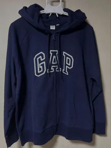 GAP 로고 풀 집업 후드티 집업 네이비 XL