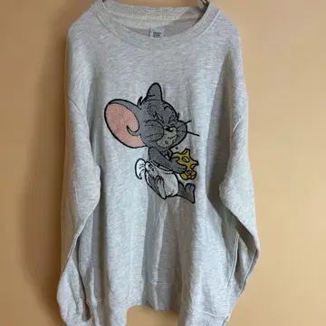 그라니프 제리 프린트 그레이 맨투맨 L