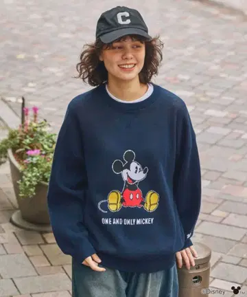 빈티지 라이크 그래픽 오버사이즈 니트 풀오버