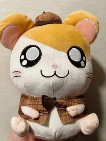 하무타로 봉제 인형 체크 무늬
