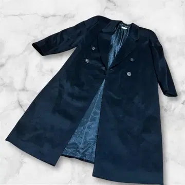 여성용 캐시미어 100% 더블 페이스 체스터 코트 컨디션 최상