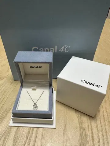 Canal 4C 눈물형 실버 목걸이