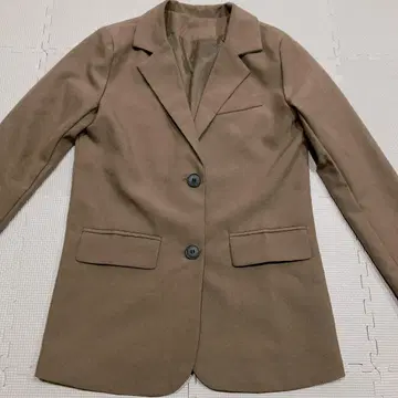 새상품급 브라운 테일러드 자켓 여성용 셋업 무지