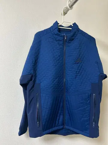 adidas 네이비 퀼팅 자켓