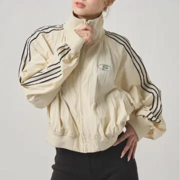 WHO'S WHO gallery S 로고 나일론 트랙 자켓