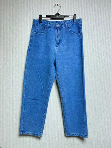 스트레이트 데님 라이트 블루