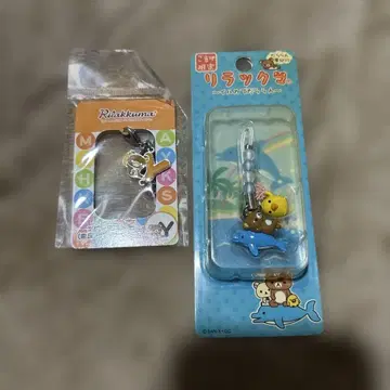 리락쿠마 스트랩과 키링 세트