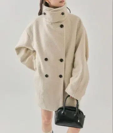 mystic 25AW 샤기 미들 코트