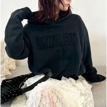 품절 LILY BROWN x ANNA SUI 로고 후디 후드티