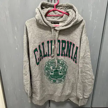 ZARA CALIFORNIA 프린트 후드티 L 사이즈 그레이