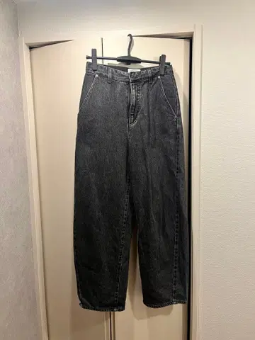 Le Denim SLOBE 그레이 와이드 팬츠