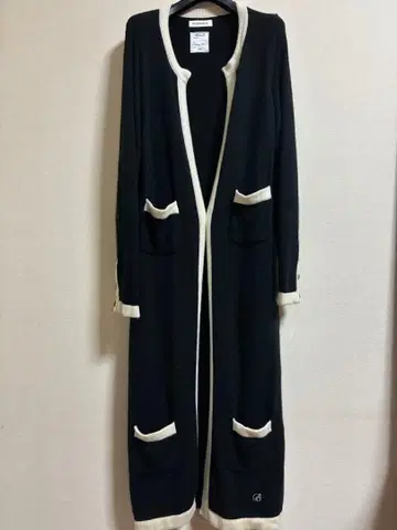 매디슨 블루 캐시미어 혼방 롱 가디건