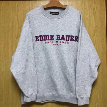 Eddie Bauer EBTEK 그레이 맨투맨 90s S 빈티지