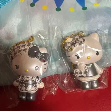 헬로키티 시크릿 마스코트 참 헬로키티 미미 흑백