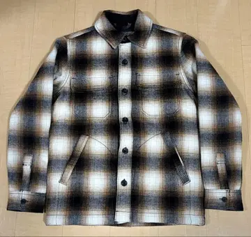 아메리칸 이글 American Eagle 체크 브라운 블루종 S