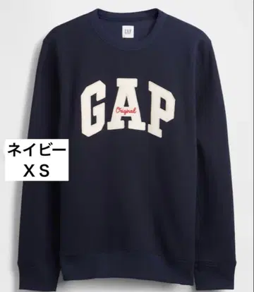새상품 택 포함 GAP 로고 맨투맨 XS 네이비 gap 스웨트 셔츠