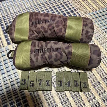 BRIEFING 헤드커버 2세트 (FW+UT) 올리브 레오파드
