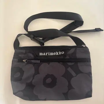 마리메꼬 우니코 패턴 숄더백 블랙 x 그레이