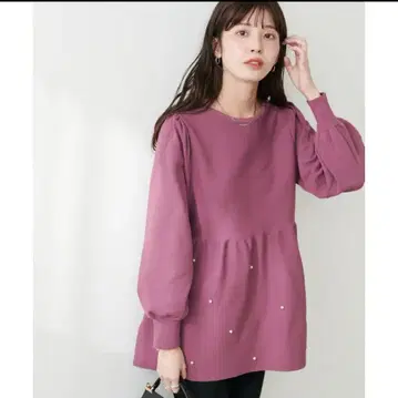 [ 내추럴 꾸뛰르 ] mamamoo 시리즈 펄 페플럼 니트