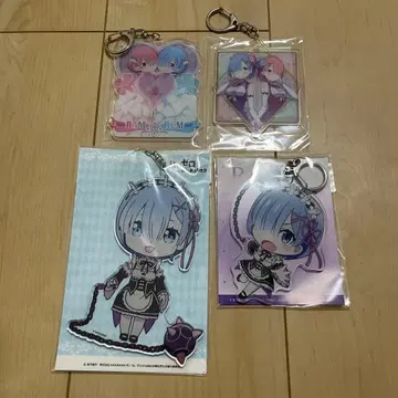 리제로 렘 라무 아크릴 키링 세트