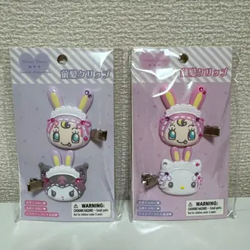 메조피아노 산리오 콜라보 앞머리 클립 키티 쿠로미