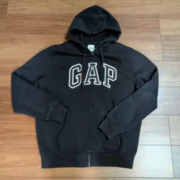 GAP 블랙 집업 후드티 M 사이즈