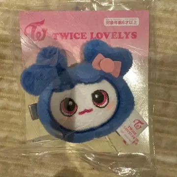 GIGO 한정판 TWICE LOVERYS 봉제 인형 헤어핀 쯔위 모브리