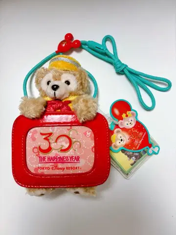 더피 30주년 기념 봉제 인형 패스 케이스