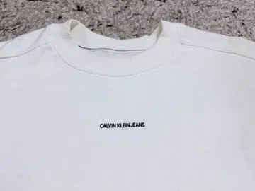 CALVIN KLEIN JEANS 화이트 트레이닝복
