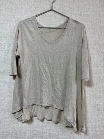 FRAMeWORK 프레임웍스 린넨 와이드 실루엣 티셔츠 린넨 100%