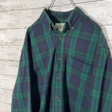 L.L.Bean 플란넬 셔츠 그린 네이비