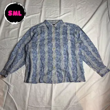 구제 의류 올 패턴 하와이안 계열 시원한 긴팔 셔츠 긴팔 잎